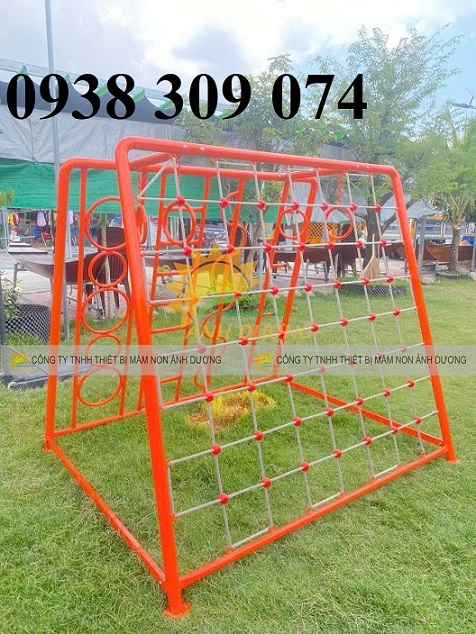 Thang leo dây trẻ em bằng sắt AD,thang leo vận động mầm non