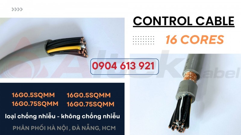 Cáp điện 16x0.5/16x0.75x16x1.0/16x1.5 Altek Kabel
