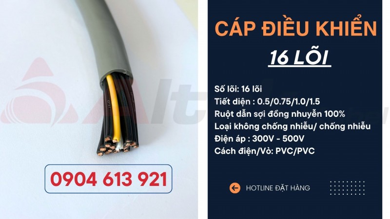 Cáp điện 16x0.5/16x0.75x16x1.0/16x1.5 Altek Kabel