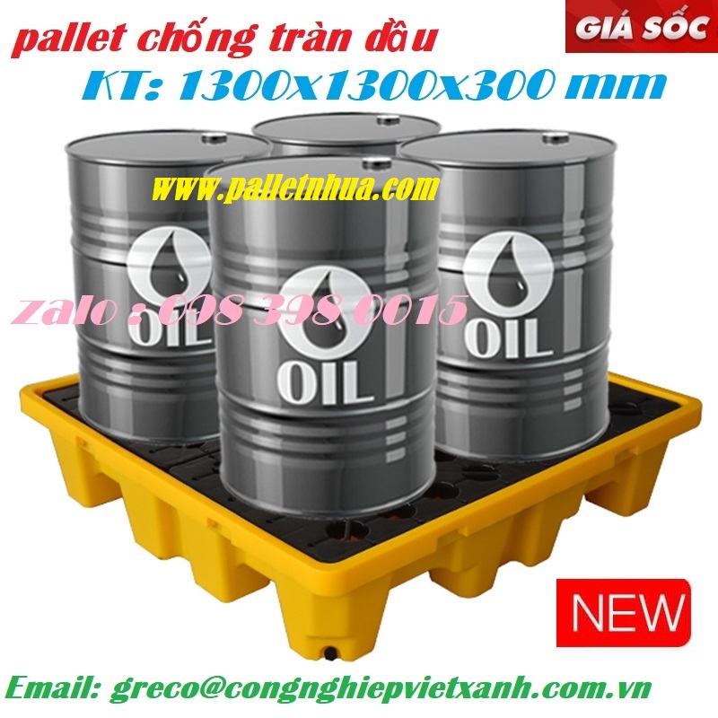 Pallet chống tràn dầu khác gì pallet nhựa thường?