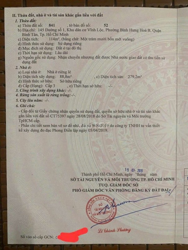 NHÀ VỊ TRÍ ĐẸP - GIÁ TỐT - Cần Bán Nhà Mặt Tiền Đường số 1 Kdc Vĩnh Lộc, Bình Tân, Tp Hồ Chí Minh