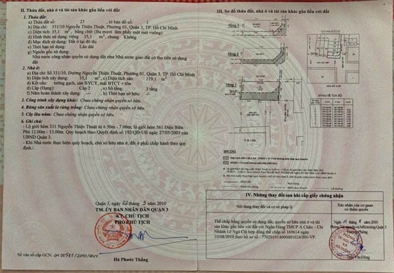 HÓT HÓT NHÀ ĐẸP – GIÁ TỐT CẦN BÁN GẤP NHÀ Tại Phường 1, Quận 3, TP Hồ Chí Minh