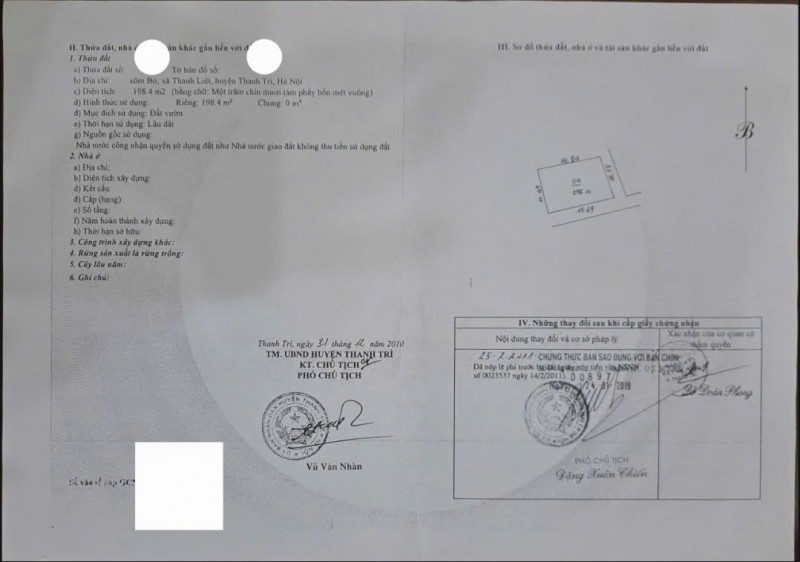 HẾT Q1 – CHÍNH CHỦ CẦN BÁN 190m² ĐẤT VƯỜN – XÃ THANH LIỆT, HUYỆN THANH TRÌ, HÀ NỘI CHỈ 100TR/M2