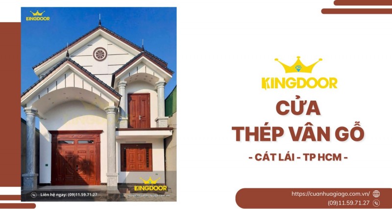 Cửa Thép Vân Gỗ Tại Cát Lái, Tp. HCM | Giải Pháp Chống Trộm