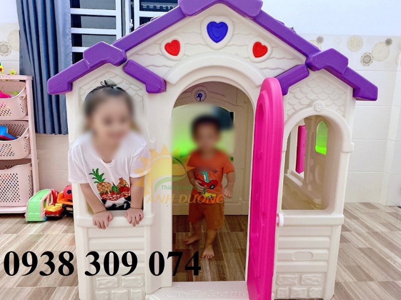 Ngôi nhà chơi cổ tích cho bé, ngôi nhà đồ chơi bằng nhựa