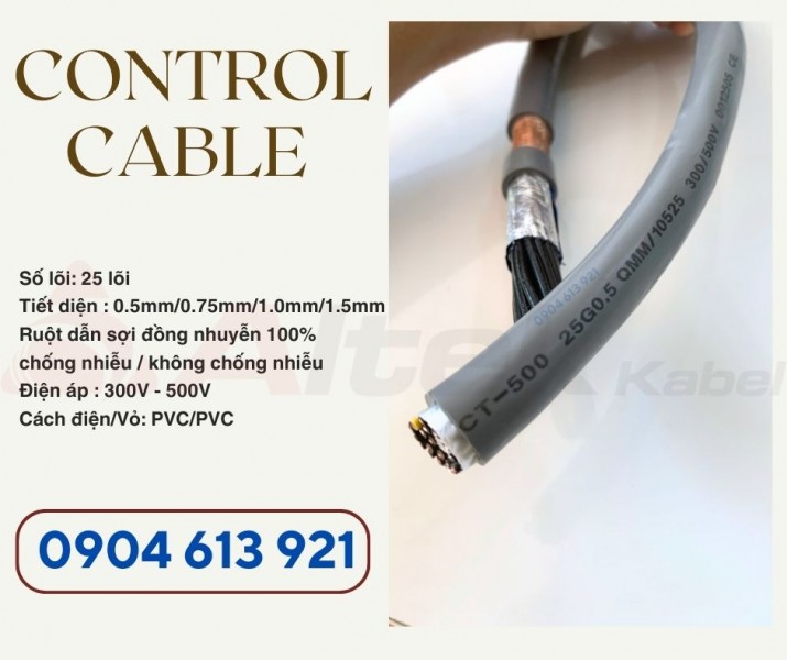 Cáp điều khiển 25x0.5/25x0.75/25x1.0/25x1.5 Altek Kabel - nhập khẩu trực tiếp