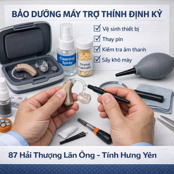 Máy trợ thính muốn bền nhất định phải bảo dưỡng định kỳ