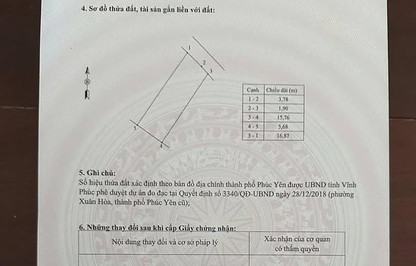 Bán Đất TDP Yên Mỹ – Phường Xuân Hoà – Gần Đại Học Sư Phạm HN2 – 92m²