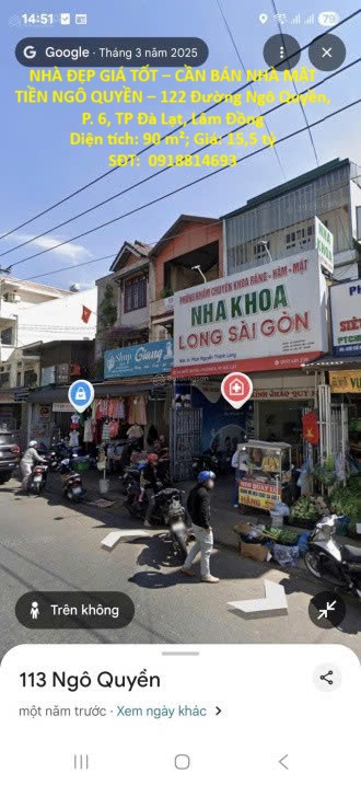 NHÀ ĐẸP GIÁ TỐT – CẦN BÁN NHÀ MẶT TIỀN NGÔ QUYỀN – 122 Đường Ngô Quyền, P. 6, TP Đà Lạt, Lâm Đồng