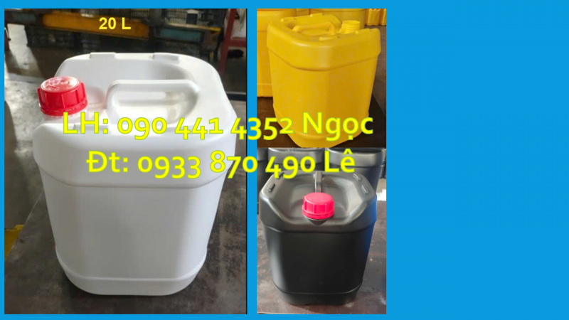 Can nhựa 25 lít đựng hợp chất hóa học, can nhựa 25 lít vuông đựng nông dược 