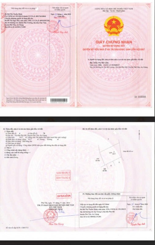 Ngân hàng BIDV thanh lý tài sản đang cho NH Bản Việt – PGD Phú Tân