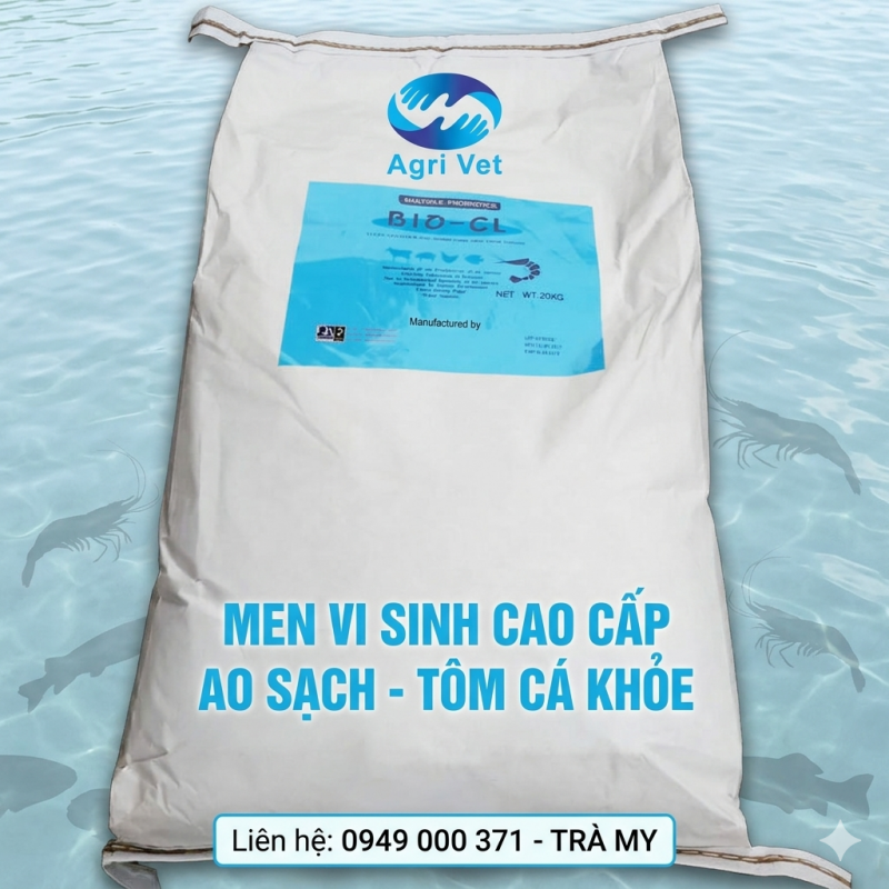 BIO CL: Men vi sinh xử lý, đáy sạch, nước đẹp, tôm cá khỏe