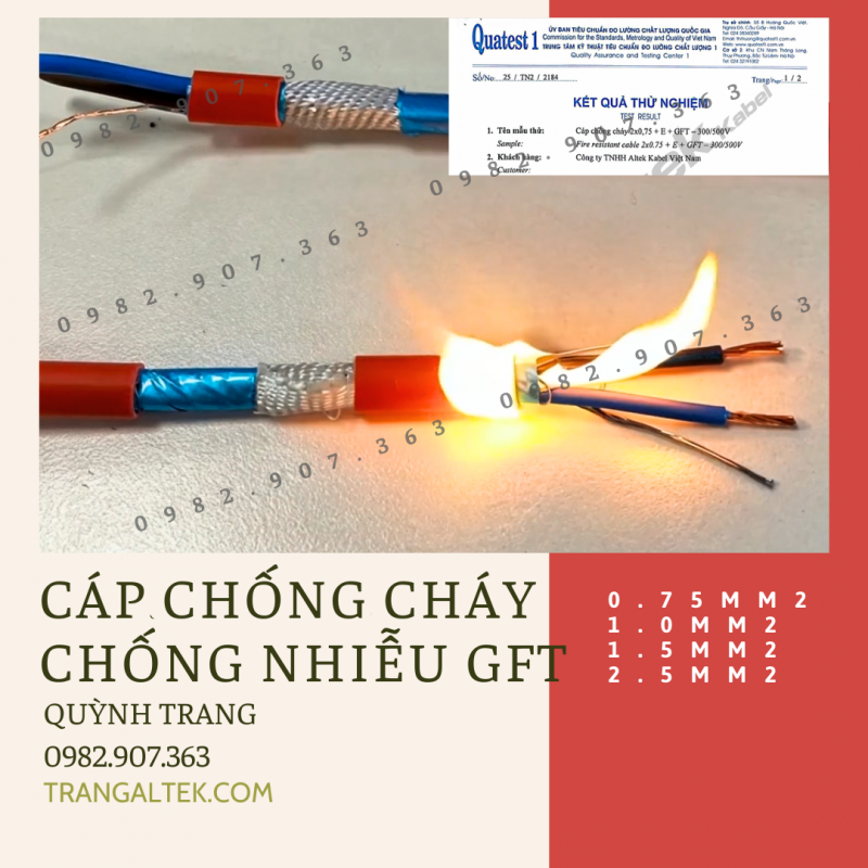 Cung cấp cáp chống cháy chống nhiễu 3 miền – Giá tốt