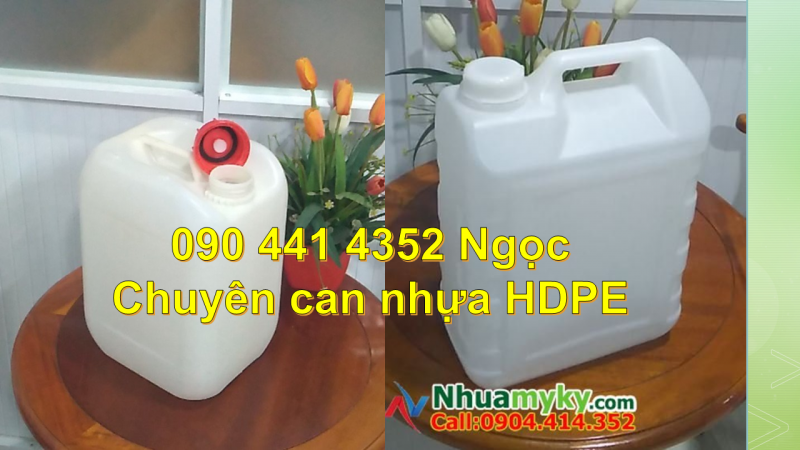 SX can nhựa 25 lít đựng kiềm, can nhựa 20 lít trắng, can nhựa 25 lít hóa chất vuông xanh 