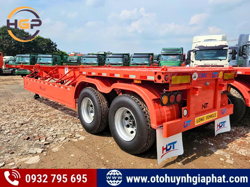 Giải pháp vận chuyển đa dạng: Mooc xương 2 dí 40 feet CIMC Huajun 2026