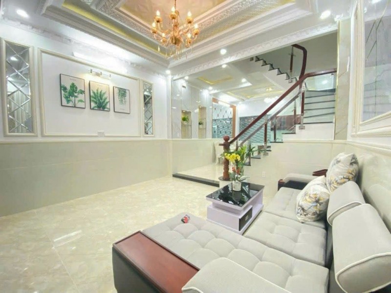 CHỈ 7.x TỶ- NHÀ 4 TẦNG- GẦN HOÀNG QUỐC VIỆT- HUỲNH THỊ ĐỒNG- HXH 6M- DT 4.6 x 12 - 2 LẦU- 4PN- HOÀN