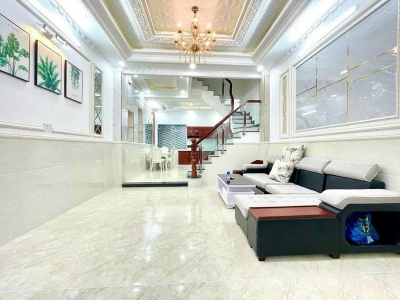 CHỈ 7.x TỶ- NHÀ 4 TẦNG- GẦN HOÀNG QUỐC VIỆT- HUỲNH THỊ ĐỒNG- HXH 6M- DT 4.6 x 12 - 2 LẦU- 4PN- HOÀN