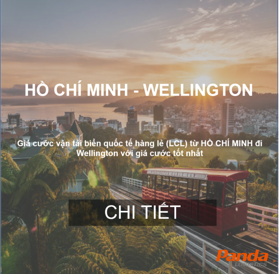 Cước Vận Chuyển Hàng Lẻ Từ Hồ Chí Minh Đến Wellington