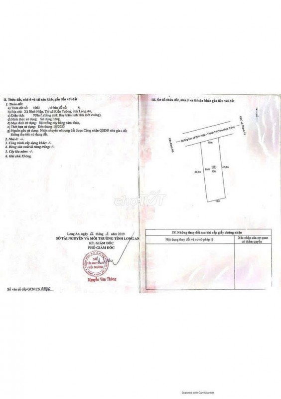 ĐẤT ĐẸP – GIÁ TỐT  – CHÍNH CHỦ CẦN BÁN GẤP Tại Xã Bình Hiệp, Thị xã Kiến Tường, Long An