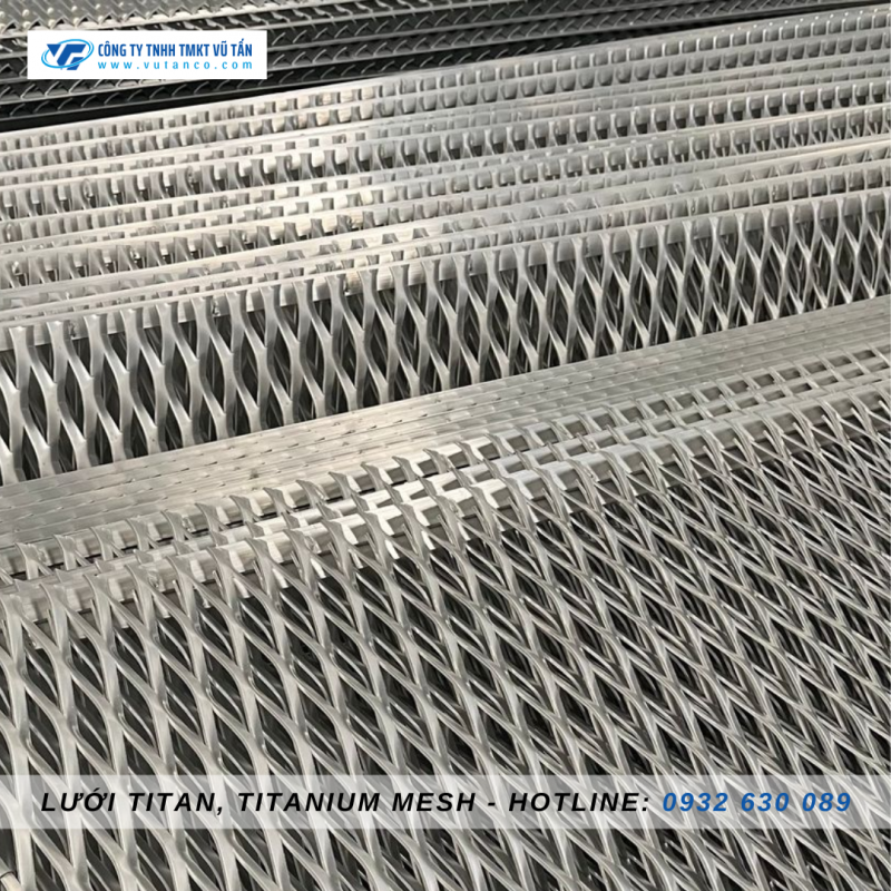 Lưới titan nguyên chất hàng có sẵn - titanium mesh - Vũ Tấn titanium
