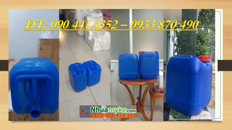 Can nhựa 10 lít giá bao nhiêu, giá can nhựa 20 lít, can nhựa 25 lít đựng hóa chất 