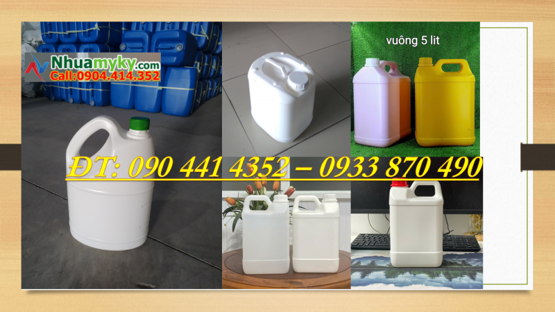 Cung cấp can nhựa 500ml giá tận xưởng Long An, can nhựa 1 lít đựng thuốc trừ sâu 