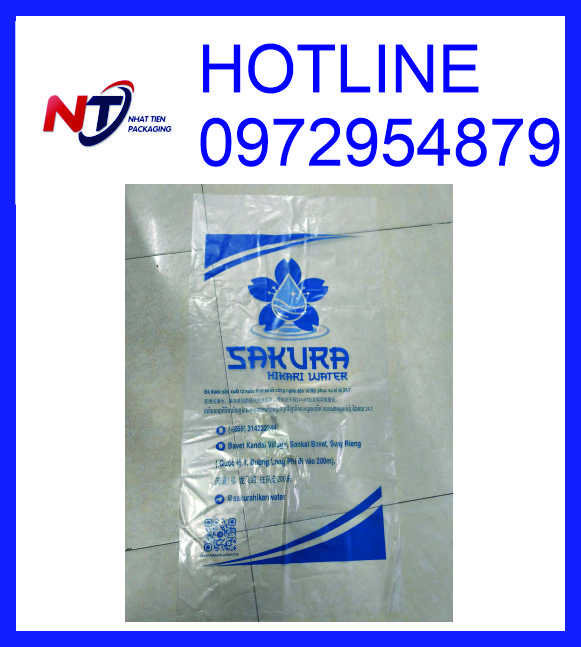 Cung cấp túi PE có in đựng nước đá, đá viên, đá bi