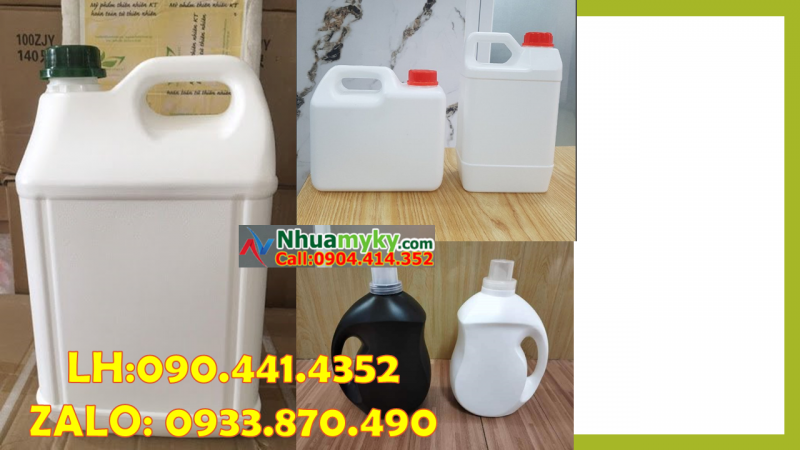 Can 5 lít vuông có mấy màu? Can nhựa 5 lít vuông, tìm can nhựa 5 lít tròn tại TPHCM 