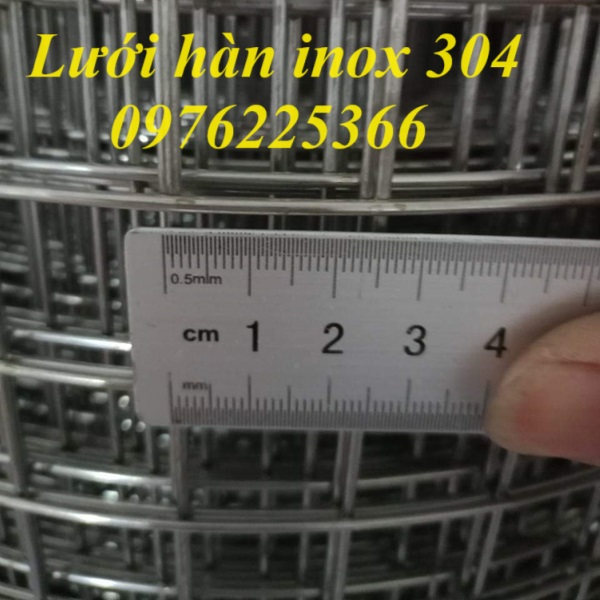 Lưới hàn inox 304 lỗ 12x12