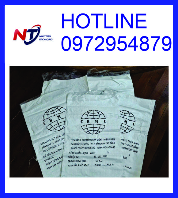 Cung cấp bao PP trắng có in theo yêu cầu, mẫu mã đa dạng