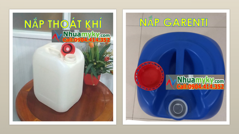 SX can nhựa 10 lít vuông có kiểm định ATTP, can đựng xăng dầu 20 lít vuông