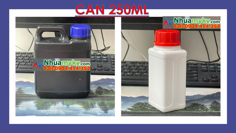 SX can nhựa 1 lít vuông công nghiệp, cam kết: dày – tuổi thọ cao – an toàn thực phẩm 