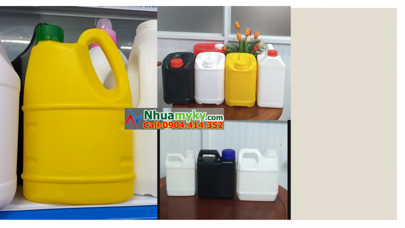 SX can nhựa 1 lít vuông công nghiệp, cam kết: dày – tuổi thọ cao – an toàn thực phẩm 