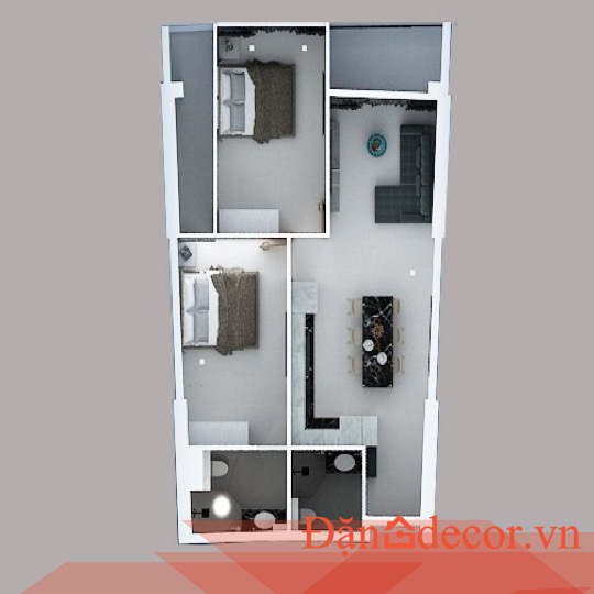 Mẫu Thiết Kế Nội Thất Căn Hộ Gateway Vũng Tàu