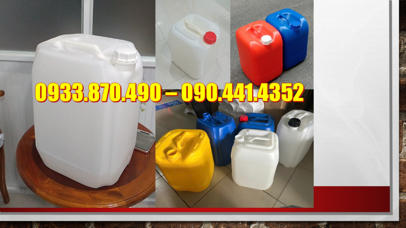 Can nhựa 20 lít chuyên chứa thành phần độc hại, axit mạnh, cồn nồng độ cao