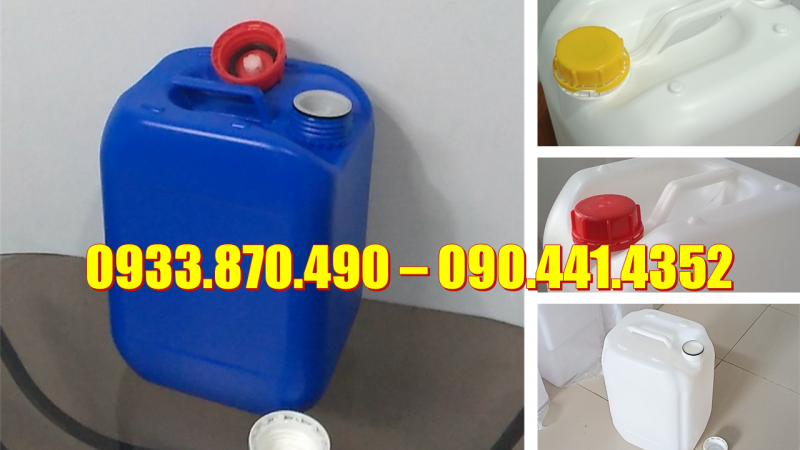 Can nhựa 20 lít chuyên chứa thành phần độc hại, axit mạnh, cồn nồng độ cao