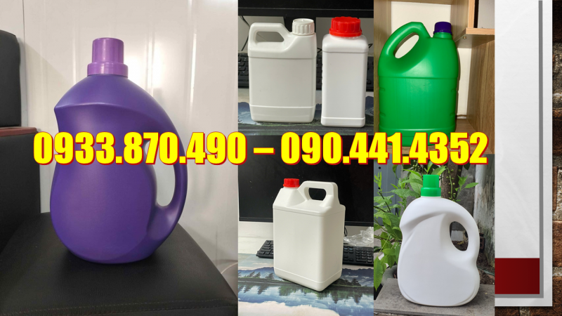 Can 1 lít đựng chất biệt dược, can nhựa 2 lít đựng dược phẩm 