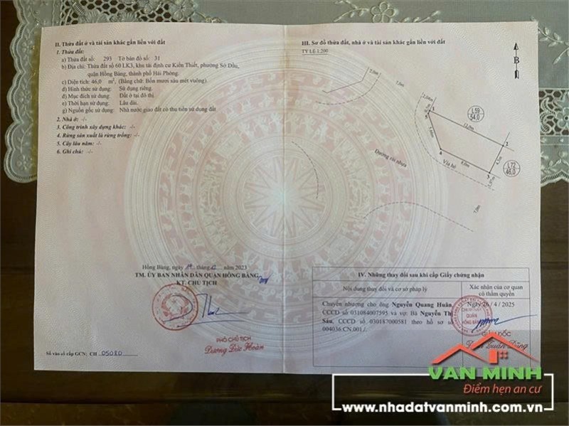 ĐẤT ĐẸP- GIÁ TỐT CHÍNH CHỦ CẦN BÁN NHANH LÔ ĐẤT VỊ TRÍ ĐẮC ĐỊA tại quận Hồng Bàng, TP Hải Phòng