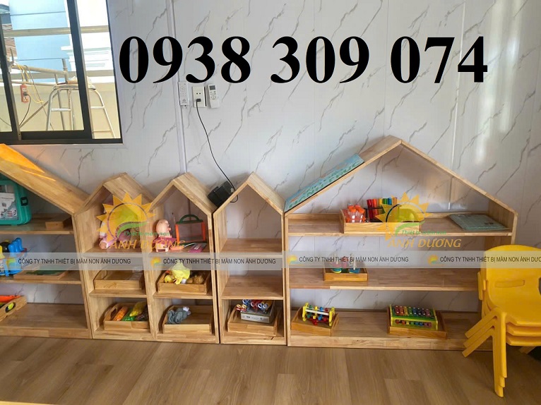 Kệ montessori, kệ gỗ mầm non nhiều mẫu chất lượng cao