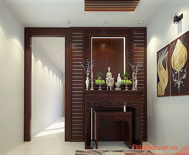 Thiết Kế Phòng Thờ Trang Nghiêm Chuẩn Á Đông
