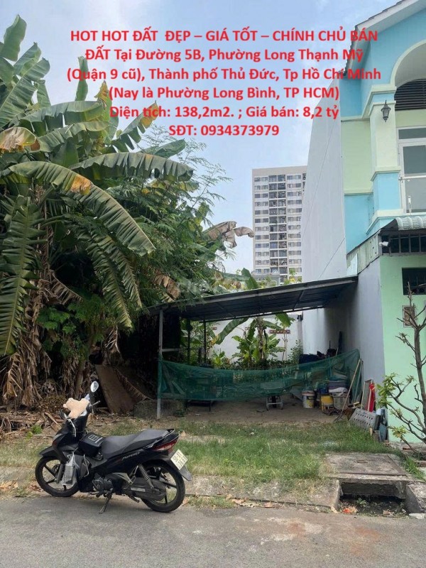 HOT HOT ĐẤT  ĐẸP – GIÁ TỐT – CHÍNH CHỦ BÁN ĐẤT Tại Phường Long Thạnh Mỹ (Quận 9 cũ), Thành phố Thủ