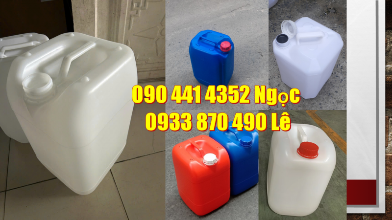 Can nhựa 25 lít đựng hóa phẩm, can nhựa 30 lít đựng hóa chất ngành vải 