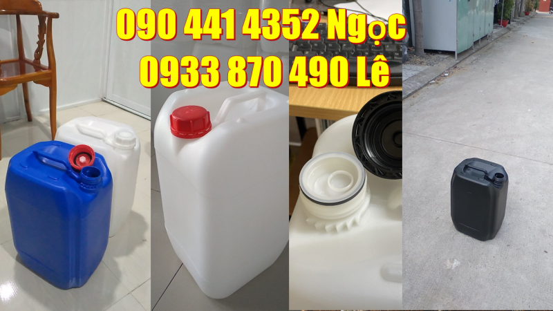 Can nhựa 25 lít đựng hóa phẩm, can nhựa 30 lít đựng hóa chất ngành vải 