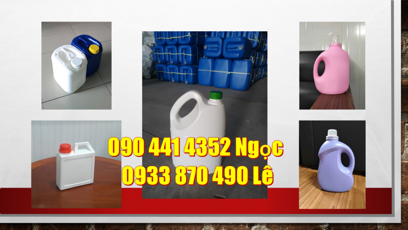 Can nhựa 0.5 lít đựng dầu, can 1 lít đựng dung dịch tẩy rửa tiện lợi 