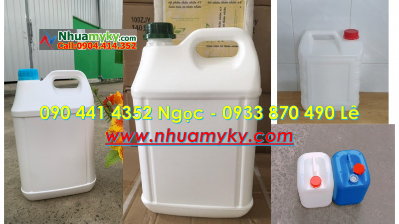 Can nhựa 20lít đựng phân cá dạng loãng, can nhựa 25 lít đựng axit mạnh, can 30 lít chứa cồn dễ bắt l