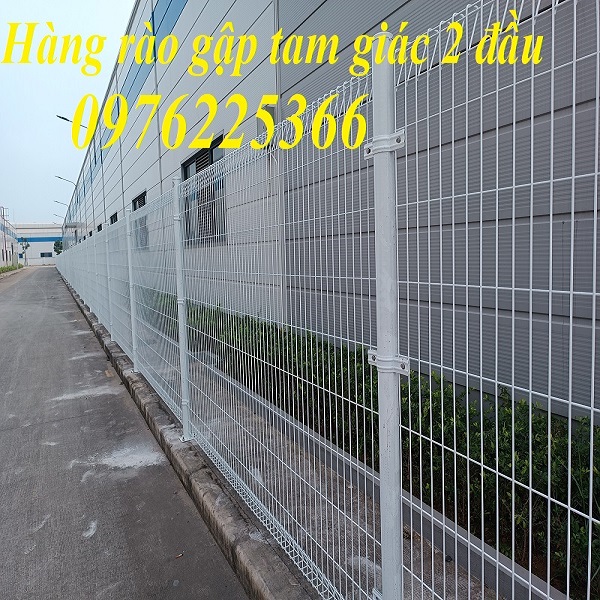Hàng rào gập tam giác hai đầu - Hàng rào lưới thép hàn 