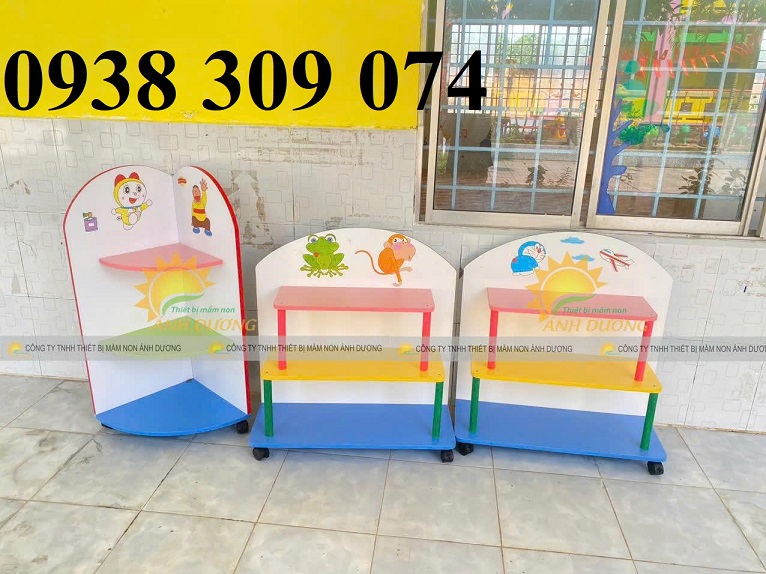 Kệ góc mầm non,kệ cá nhân mầm non, kệ học liệu nhà trẻ