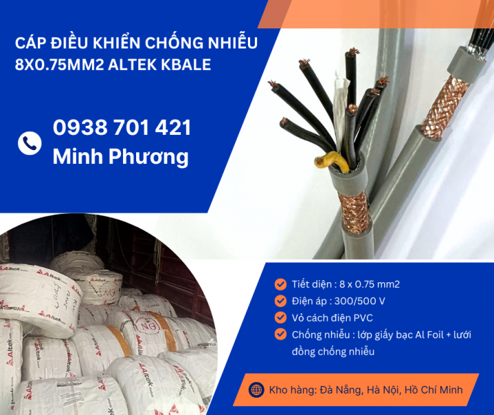Cáp chống cháy chống nhiễu 2 lõi 2.5mm2 có sẵn Đà Nẵng, Bình Định, Quảng Trị