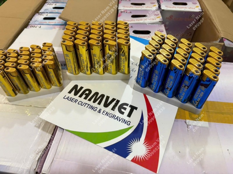 Khắc Laser Bật Lửa Kim Loại, Nhựa – Làm Nhanh, Giá Tốt