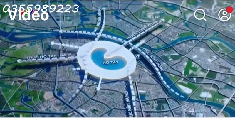 BÁN LÔ GÓC VIP - KINH DOANH -  3 MẶT TIỀN GẦN TRỤC HỒ TÂY- BA VÌ. TỔNG DIỆN TÍCH 135M2. ĐƠN GIÁ 39